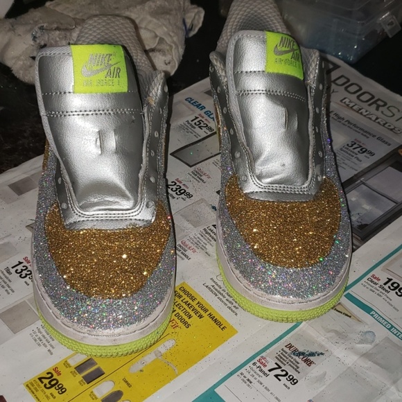 custom glitter air force ones